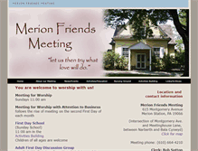 Tablet Screenshot of merionfriends.org